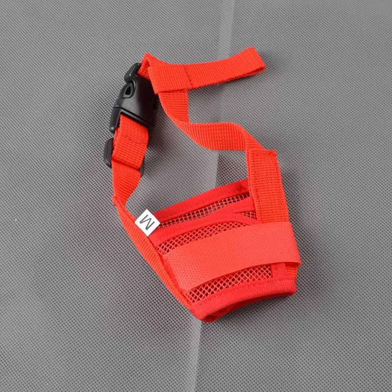 Anti Barking Dog Muzzle for Small Large Dogs Adjustable Mesh Breathable Pet Mouth Muzzles for Dogs Nylon Straps Dog Accessories